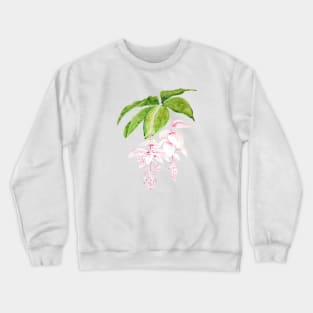 pink medinilla magnifica watercolor Crewneck Sweatshirt